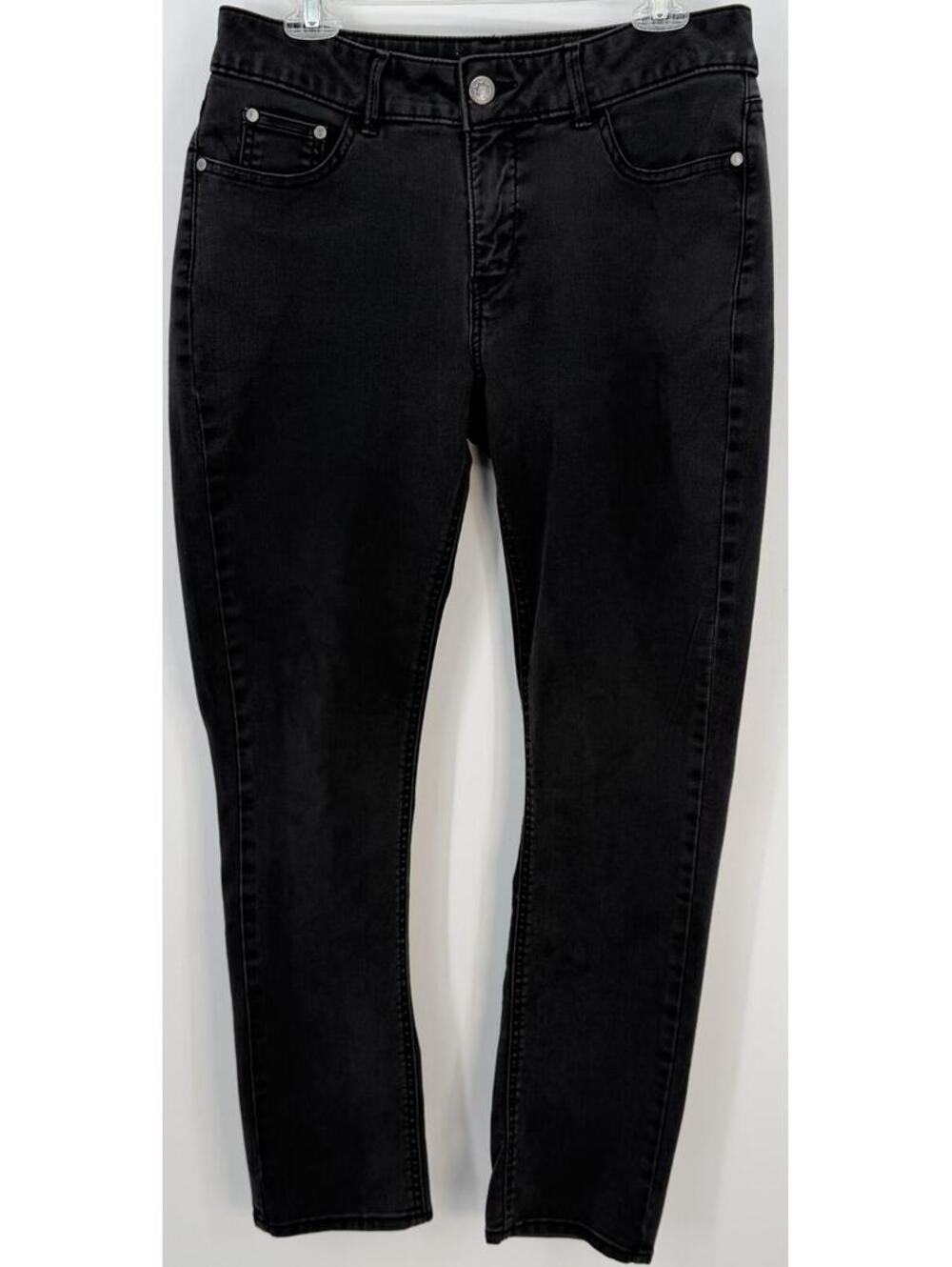 Riders by Lee Mid Rise Skinny Jeans Black Size 32 Stretch Denim